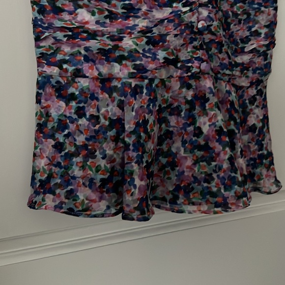 VERONICA BEARD Cayson Floral Fit and Flare Mini Spring dress size 00 100% silk - Picture 7 of 14